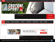 Tablet Screenshot of crotonesport.com